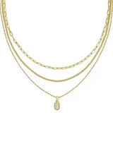Mini Elisa Triple Strand Necklace
