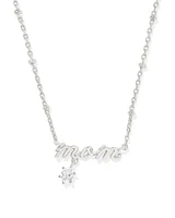 Mom Crystal Short Pendant Necklace