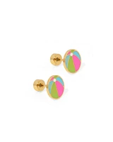 Screwback Stud - Beach Ball