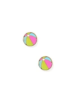 Screwback Stud - Beach Ball