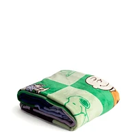 Plush Throw Blanket: Peanuts Pals Check