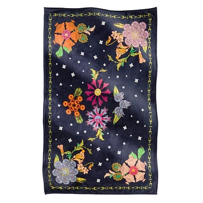Plush Throw Blanket : Power the Force Floral