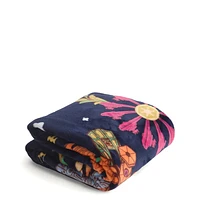 Plush Throw Blanket : Power the Force Floral