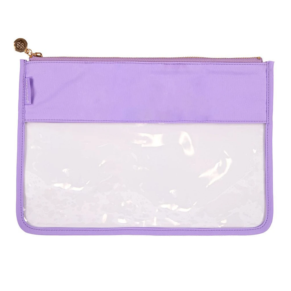 Preppy Plain Clear Zip Bag