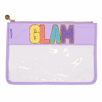 Glam Sparkle Clear Zip Bag