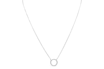 Icon Necklace Pave Circle