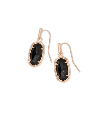 Lee Rose Gold - Black Granite Earring