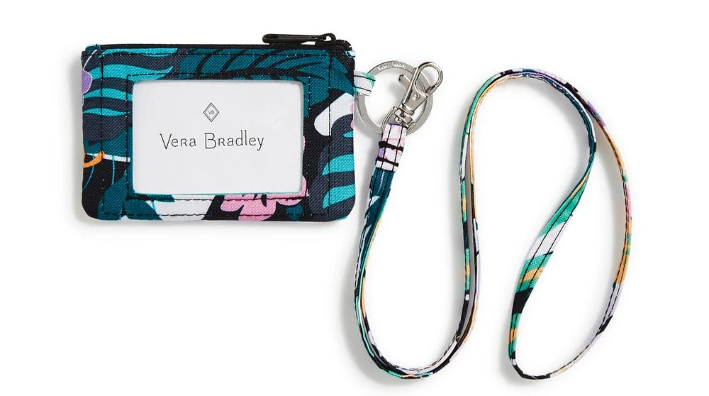 ReActive Zip ID Lanyard - Island Floral