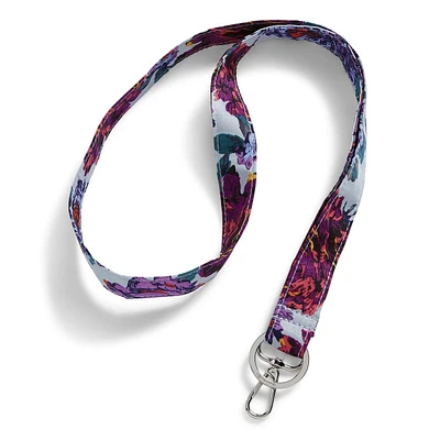 Wide Lanyard - Petite Neon Blooms