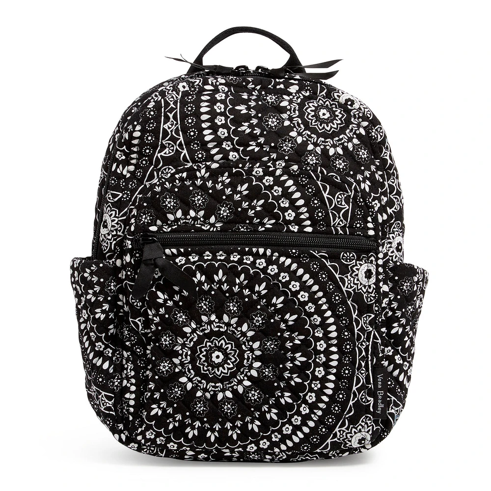 Small Backpack - Black Bandana Medallion