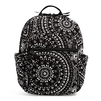 Small Backpack - Black Bandana Medallion