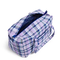 Large Travel Duffel Bag - Amethyst Plaid