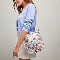 Convertible Small Backpack - Peach Blossom Bouquet