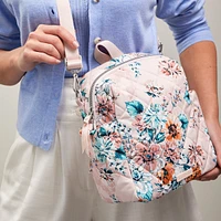 Convertible Small Backpack - Peach Blossom Bouquet