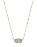 Elisa Gold - Light Blue Illusion Necklace