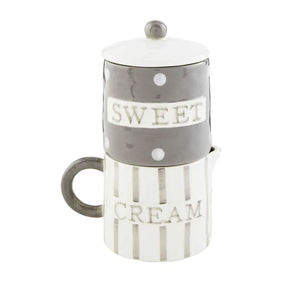 Happy Cream & Sugar Set