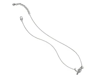 Love Silver Script Necklace