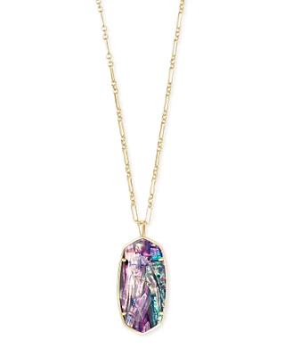 Faceted Reid Necklace Gold - Lilac