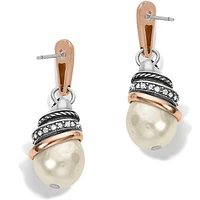 Neptune's Rings Pearl Teardrop Earrings