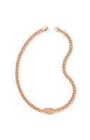 Elisa Chain Necklace Rose Gold - Sand Drusy