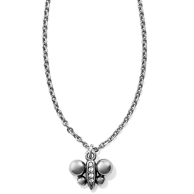 Meridian Silver Petite Butterfly Necklace