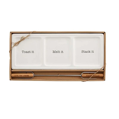 S'More Tray & Skewer Set