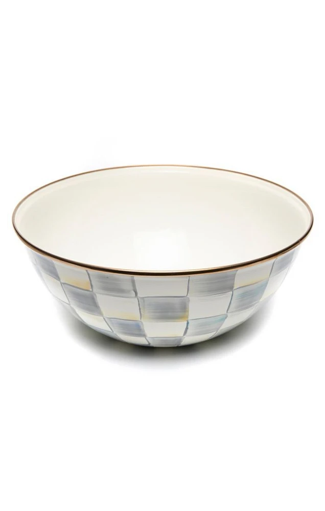 Sterling Check Enamel Everyday Bowl