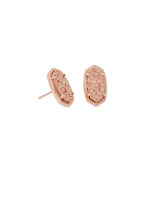 Ellie Rose Gold - Drusy Earrings