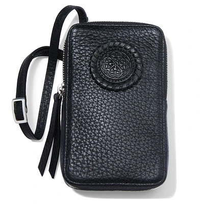 Black Ferrara Zip Around Phone Organizer