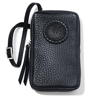 Black Ferrara Zip Around Phone Organizer