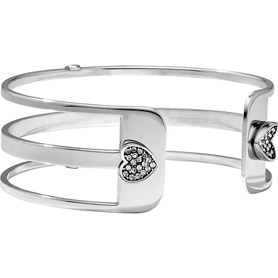 Christo Silver Narrow Cuff Bracelet