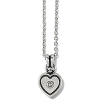 Meridian Zenith Silver Heart Necklace