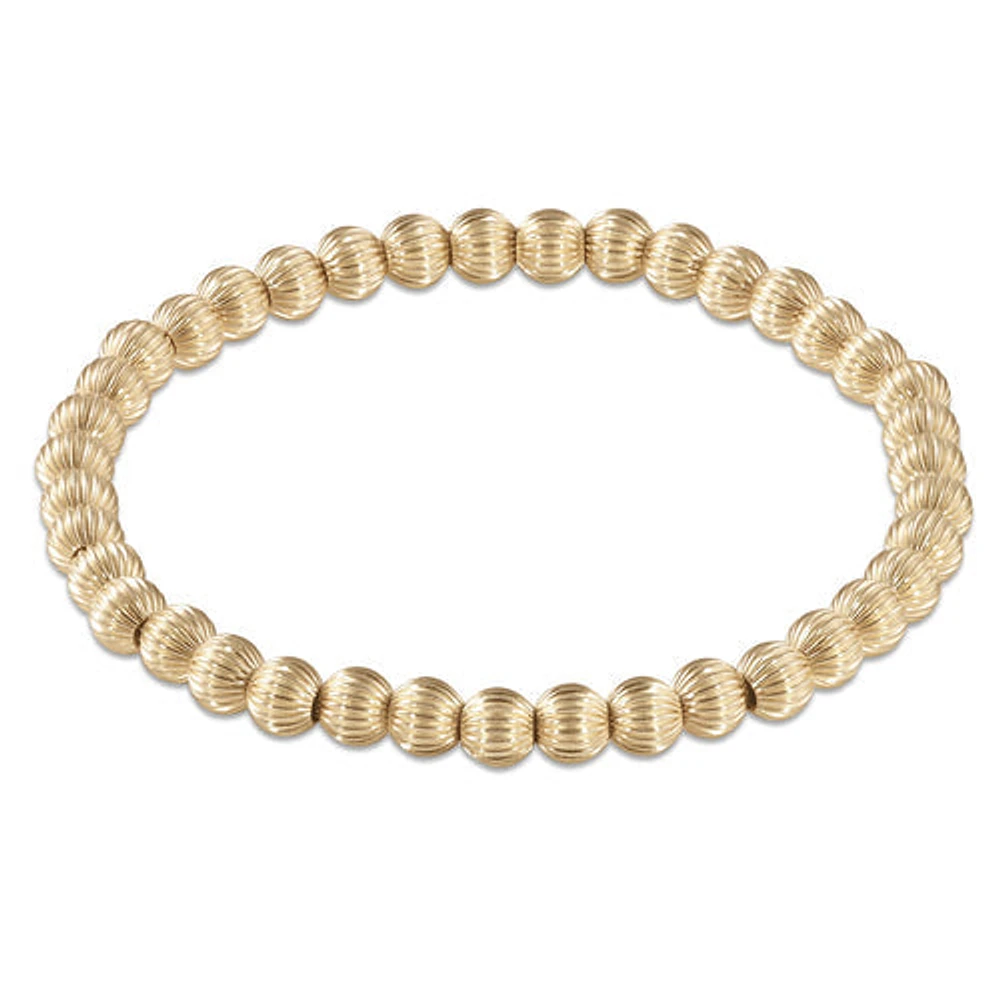 Dignity Gold 5mm Bead Bracelet