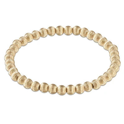 Dignity Gold 5mm Bead Bracelet