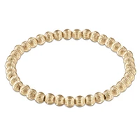 Dignity Gold 5mm Bead Bracelet