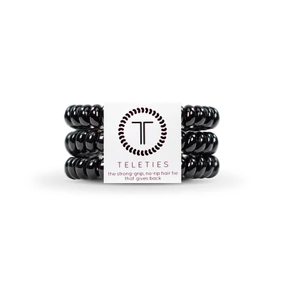 Jet Black - Small Hair Tie Pack