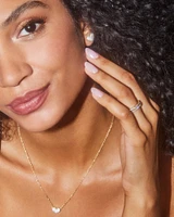 Ari Gold Pave Crystal Heart Earrings - White Crystal