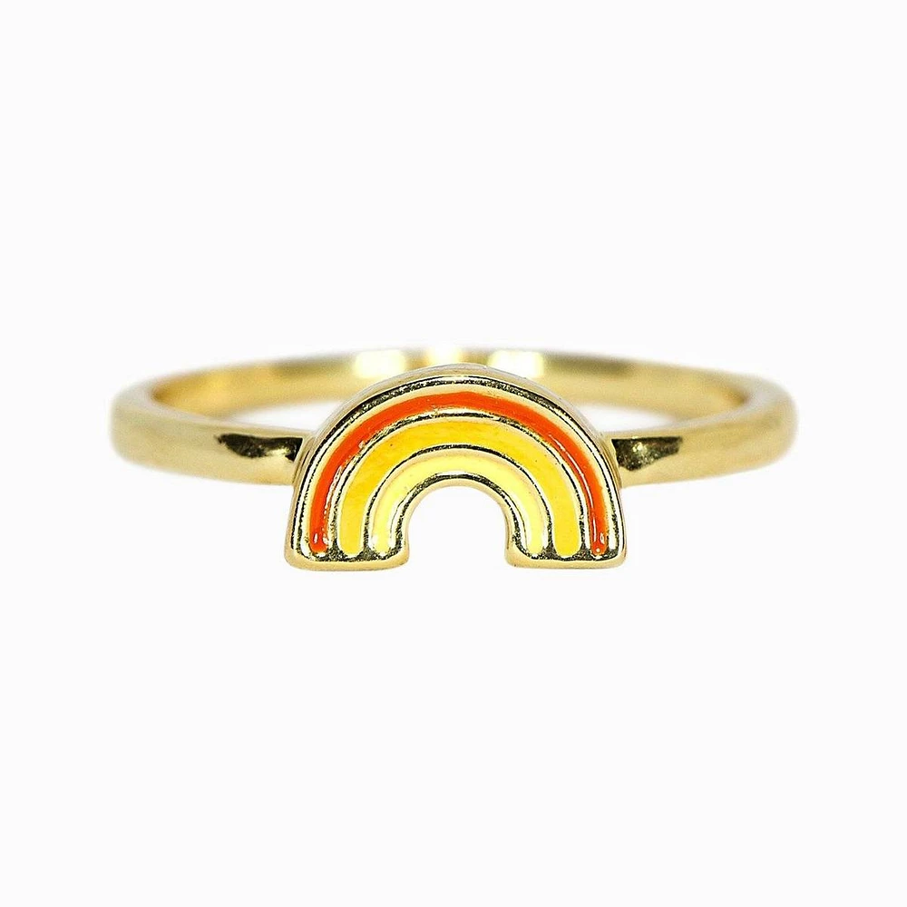 Rainbow Gold Ring - Size 6