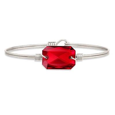 Dylan Petite Bangle Bracelet Scarlet