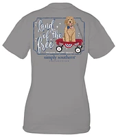 Women's Land of the Free Short Sleeve Tee