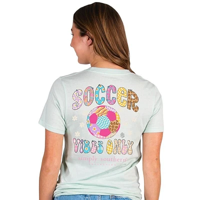 Women's Soccer Vibes Only Short Sleeve Tee