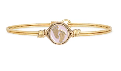 Little Footsteps Bangle Bracelet - Petite