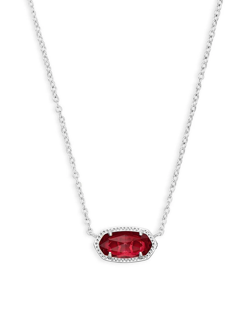 Elisa Silver Pendant Necklace