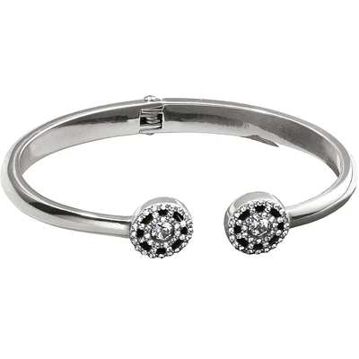 Illumina Silver Open Hinged Bangle