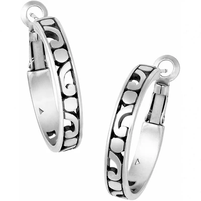 Contempo Medium Hoop Earrings Silver