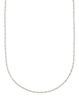 Lola Chain Necklace Rhodium Metal