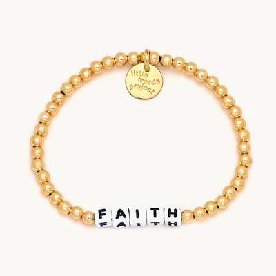 Solid Gold Filled Faith Bracelet - S/M