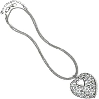 One Silver Love Convertible Heart Necklace