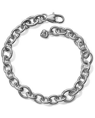 Luxe Silver Charm Link Bracelet