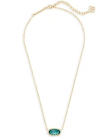 Elisa Gold - London Blue Clear Glass Necklace